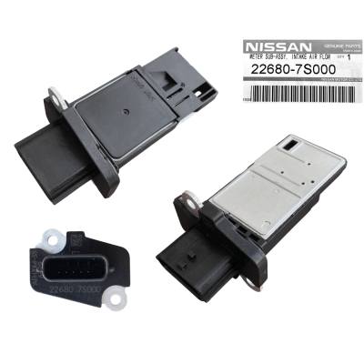 NISSAN ALMERA TINO V10 1.8 2.0 B 2.2 D 02- CZUJNIK PRZEPŁYWOMIERZ POWIETRZA OE 22680-7S000